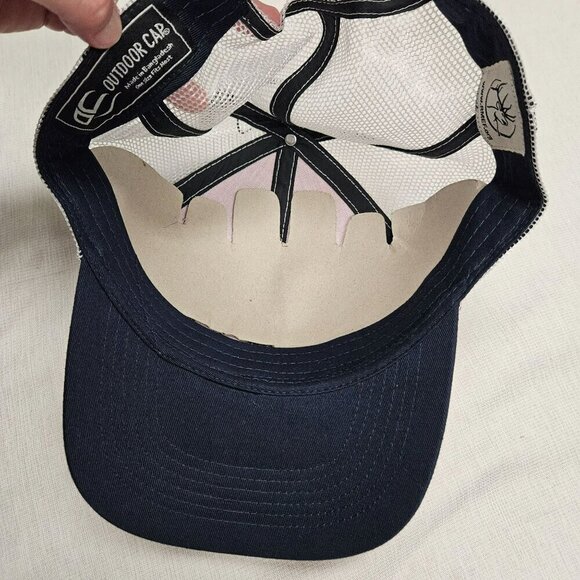 RMEF Rocky Mountain Elk Foundation NWT Red White Mesh Trucker Hat Snapback‎ Cap - Picture 8 of 8